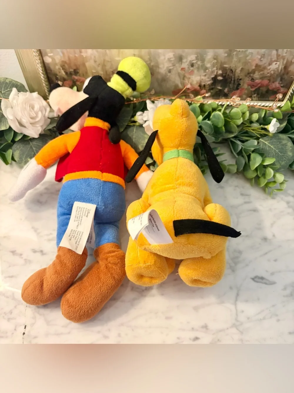 Lot of 4 Disney Plushies Mickey, Minnie, Goofy & Pluto